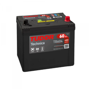 Batería Tudor TB604 60Ah 480A (EN) (asia) positivo derecha