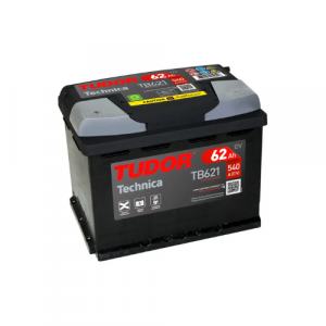Batería Tudor TB621 62Ah 540A (EN) positivo izquierda