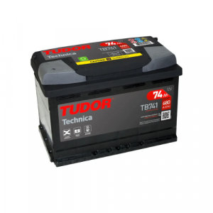 Batería Tudor TB741 74Ah 680A (EN) positivo izquierda