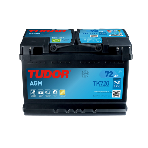 Batería Tudor TK720 AGM 72Ah 760A (EN)