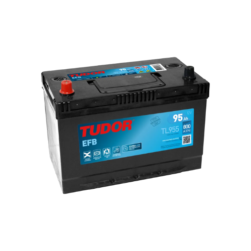 Batería Tudor TL955 EFB 95Ah 800A (EN) (asia) positivo izquierda