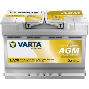 Batería Varta LA70 AGM doble propósito