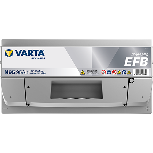 Batería Varta N95 EFB vista frontal