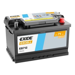 Batería Exide EB712 Excell caja baja