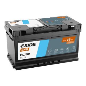 Batería Exide EL752 EFB caja baja